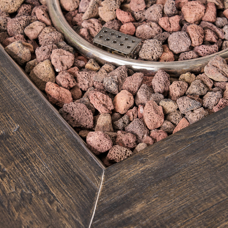 32.48 In Depth Width Fire Pit 40,000 Brown For Summer Fun Gatherings