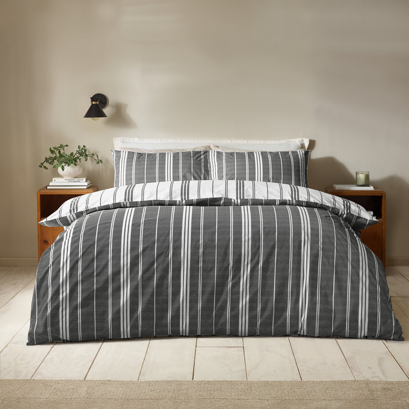 Harbour Stripe Reversible Duvet Cover Set, Double