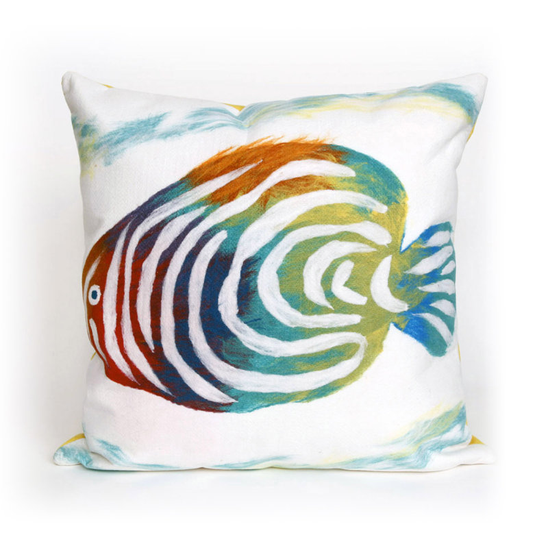 Vision III Rainbow Fish Throw Pillow