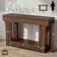 Console moderne en bois massif 47 po