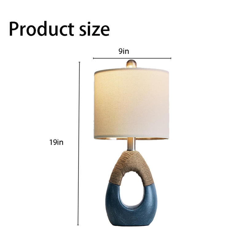 Lampe de bureau de style bohémien, Bleu