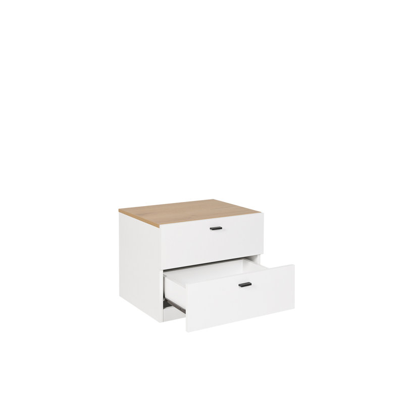 Gabele 2 Drawer Bedside Table