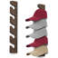 Porte-chapeau pour organisateur de casquettes de baseball mural (paquet de 2) Présentoir de casquettes mural en bois moderne