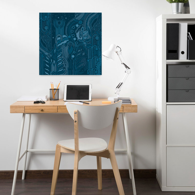 Art contemporain, art contemporain abstrait, H 18" x l 18"