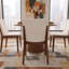 Chaise parsons rembourrée en lin Barriento-20575650