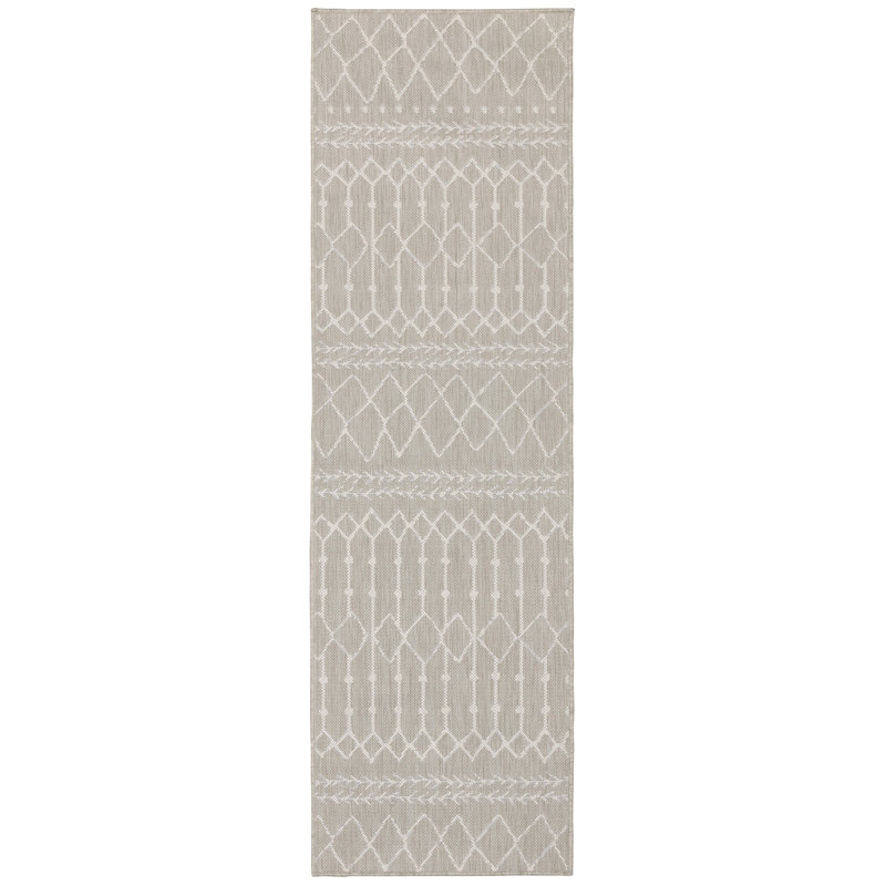 Tapis d'intérieur tissé à motif géométrique Curious Owls, Tapis de couloir 1 pi 10 po x 7 pi 3 po