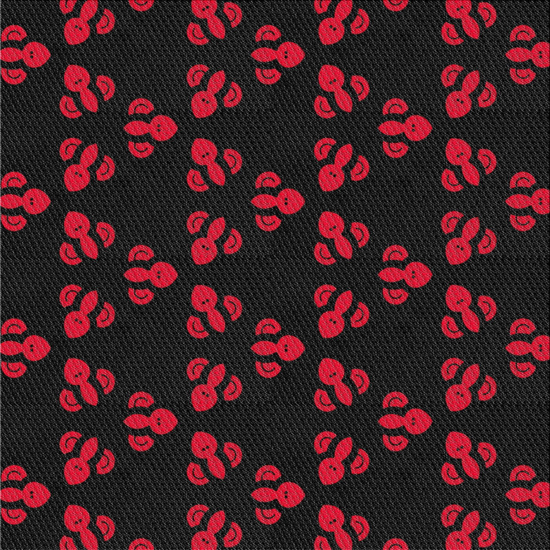 Tapis décoratif noir Raiden, Carré 5 pi