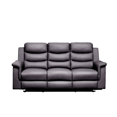 Reclining Loveseat with Middle Console Slipcover, Stretch Loveseat Reclining Sofa Covers (BLACK, 2 +3 Seat Recliner Cover with Console)
