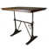 Ferndown Adjustable Solid Wood Top Metal Base Standing Desk