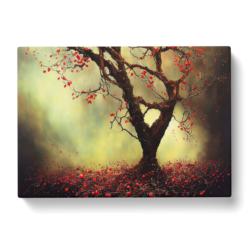 Dramatic Apple Tree - Wrapped Canvas Print, 35cm H x 50cm W x 3cm D