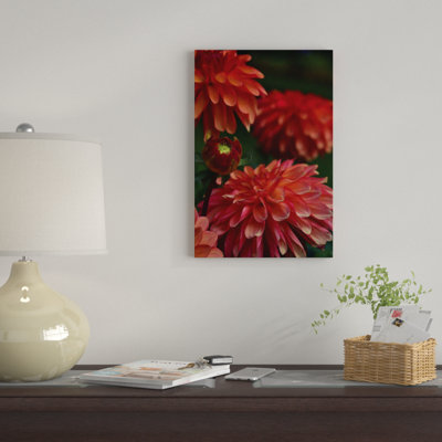 « dahlia », reproduction de photo sur toile
