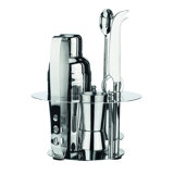 Dublin Crystal Ice Bucket & Bar Tool Set