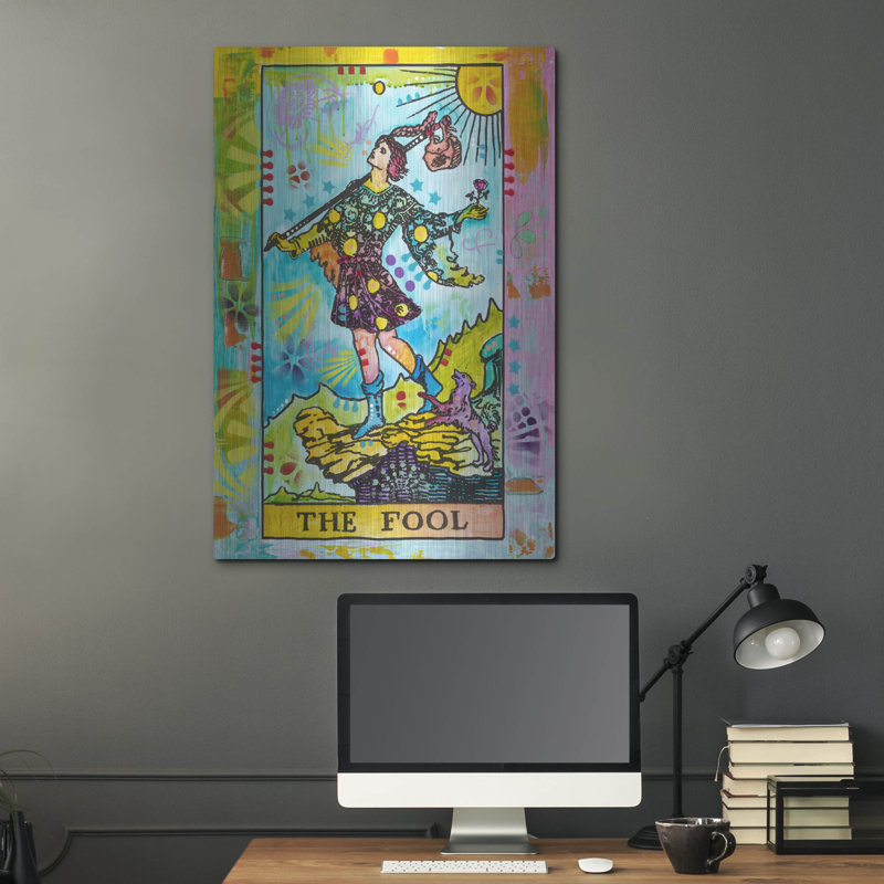 Bungalow Bungalow «Tarot - The Fool» par Dean Russo, art mural en métal