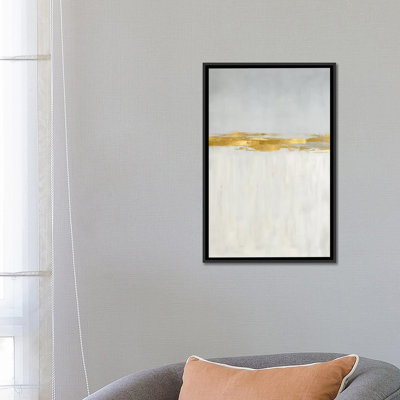 Linear Gold II - reproduction d'art murale - toile encadrée