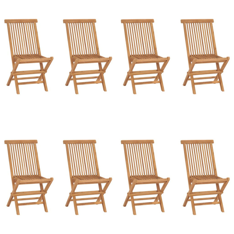 Terneuzen Solid Wood Patio Folding Chair Folding Chair Set