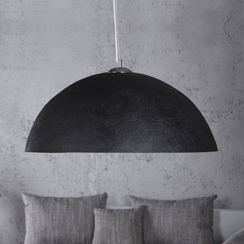 Joline 1 - Light Single Pendant, 25 cm H x 50 cm W x 50 cm D, Black/Silver