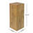 Retro Natural Style, Square - Column Side Tables, Weight And Build, Multiple Uses Table , Coloration, Indoor Outdoor Decorative Displays-951683983
