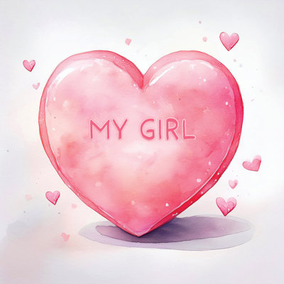 My Girl Candy Heart 16 x 16