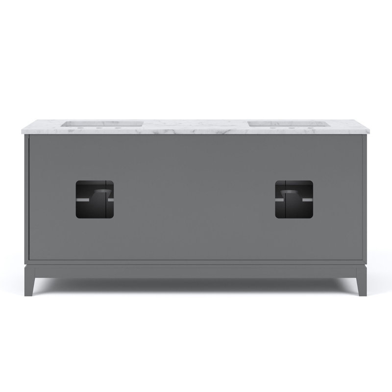 Elizabeth 72'' W Double Vanity, Cashmere Gray