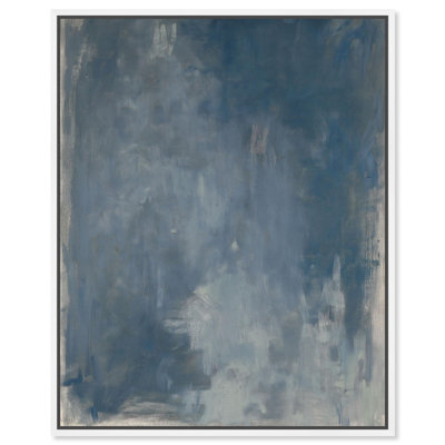 Blue Monolith Canvas Print Blue Abstract Art by Art Remedy