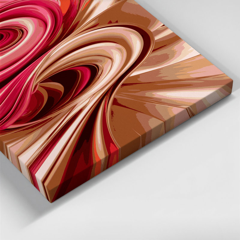 Art numérique sur toile, abstraction numérique 18, H 16 po x l 20 po