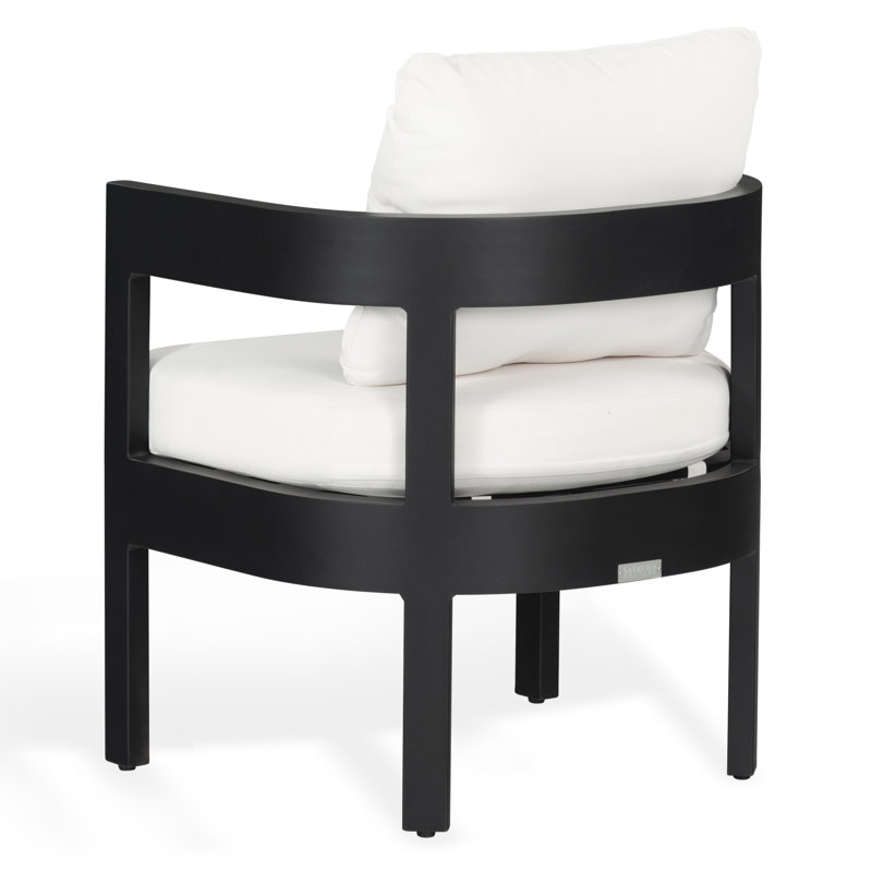 Outdoor Dining Armchair with Cushions