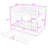 Full Over Full Bunk Bed With Twin Trundle, Guardrails And Ladder, Convertible Into Separate Beds-1798393930