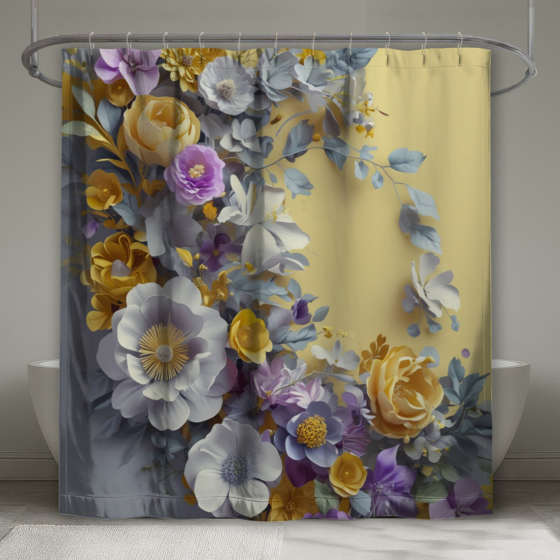 Rideaux de douche Floral, 70in W x 72in H