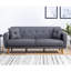 Canapé convertible à dossier capitonné en lin de 80,7 po de large Salette-921545869