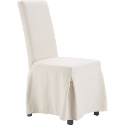 Chaises de salle à manger rembourrées avec housse à jupe amovible Hayes Parsons