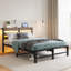 Beige; lit double brun / double