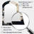 Black White Opt Art Rhythmic Pulses II - Op Art Asymmetrical Mirror, Black Arch Unique Wall Mirror, Printed Metal Art-460373806