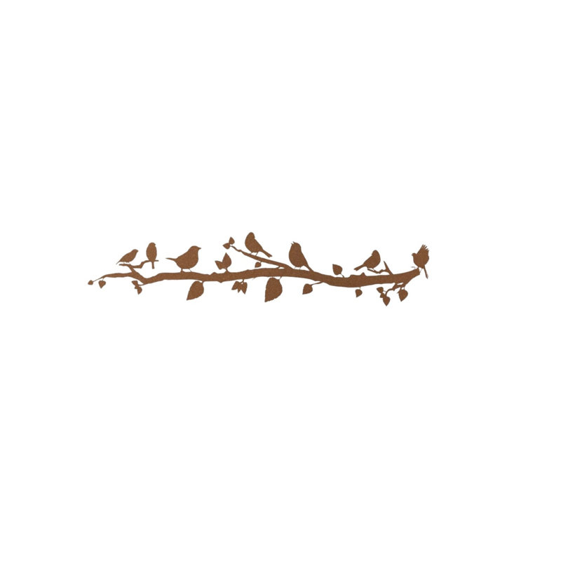 Handmade Coastal Wall Decor on Metal, Copper, 100cm H x 22cm W