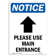 SignMission Please Use Main Entrance Sign with Symbol | Wayfair