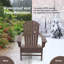 Chaise Adirondack en plastique / résine avec repose-pieds Baughn-541925579
