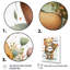 «Teddy Bear Love Hold Flowers I», reproduction sur toile-86808798-86808801