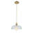 Elegant 10" Single-Light Scalloped Petal Glass Pendant-1001525543