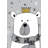 Beautiful Bear - Children Art Snow Outdoor Area Rug for Home