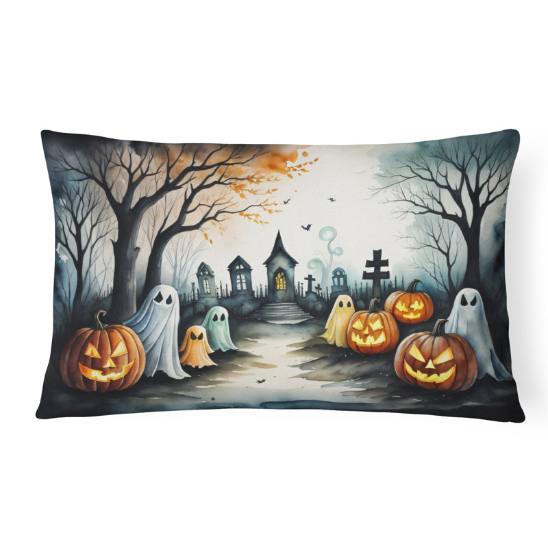 Coussin décoratif fantôme en fantôme d'Halloween