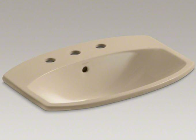 Cimarron® Vitreous China Rectangular Drop-In Bathroom Sink with Overflow