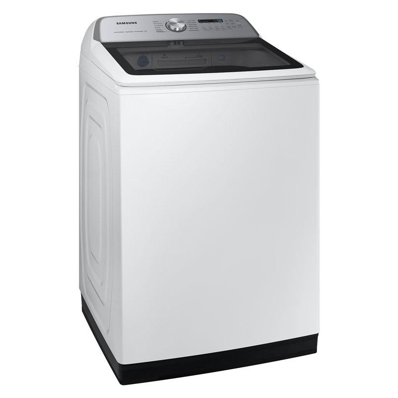 Samsung 5.4 cu. ft. Extra-Large Capacity Smart Top Load Washer with ActiveWave™ Agitator and Super Speed Wash, White