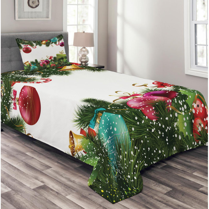 Traditional Polyester Coverlet, Twin Coverlet + 1 Sham
