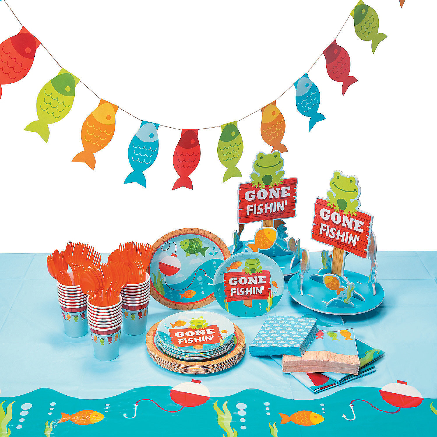 Gone Fishing Birthday Decorations Little Fisherman Party Supplies