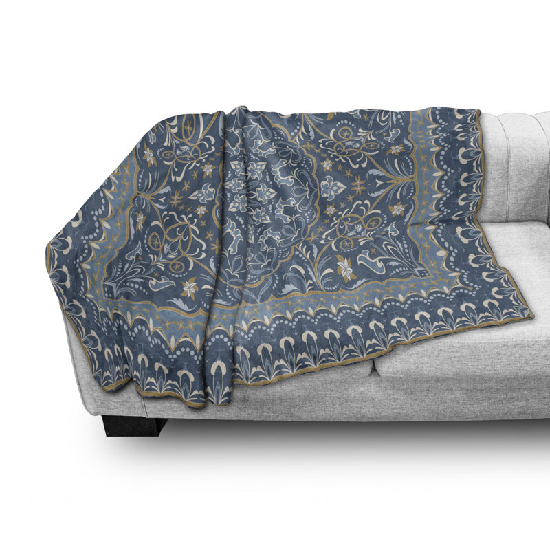 Hand Woven Throw Blanket, 60" W x 80" L