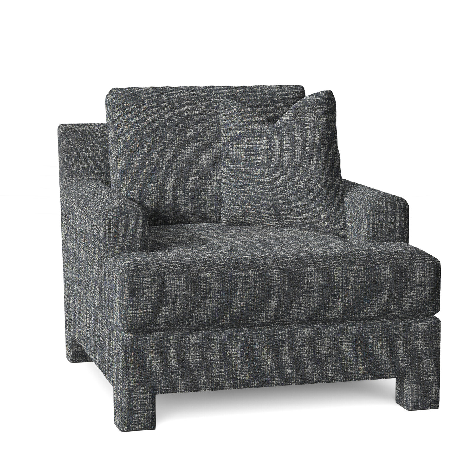 Mily Upholstered Armchair, Dark Grey Chenille 5533-011