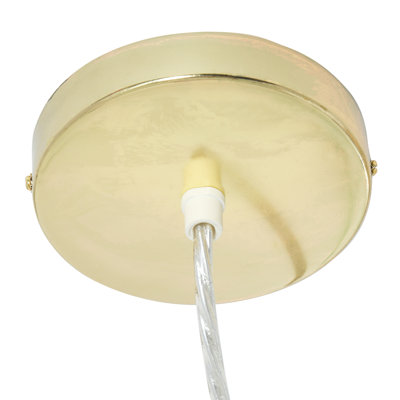 Abbington 1-Light Handcrafted Capiz Shell Globe Pendant