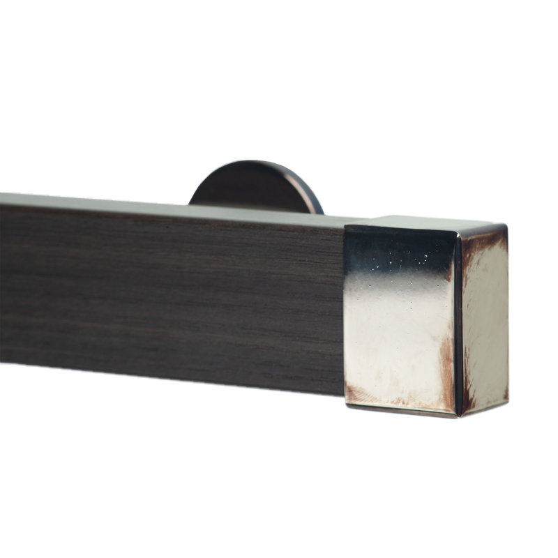 Single Curtain Rod, Antique, 2" H x 84" W x 3.12" D