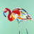 Multicolored Flamingo - Framed Canvas Bird Art for Home Decor