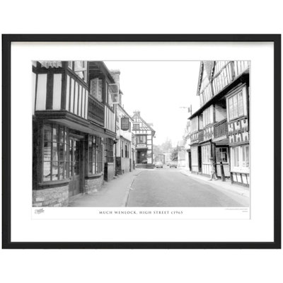 Much Wenlock, High Street C1965 1 Piece Single Picture Frame Wall Art
