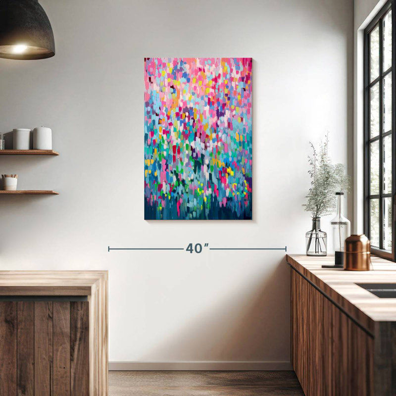 Pixels floraux Avery II, H 36 po x l 24 po